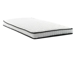 Colchão de molas 90 x 190 cm - 12 cm de espessura - Firmeza H3 - Branco