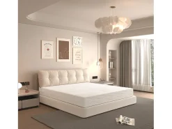 Colchão de molas ensacadas H3 de 180x200 cm, 7 zonas ergonômicas, 20 cm de altura, certificado Öko-Tex - Conforto ideal e suporte firme para um sono melhor.