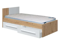 Colchão de solteiro 90x190 cm Quarto jovem Tecido Visco 3D 15 cm
