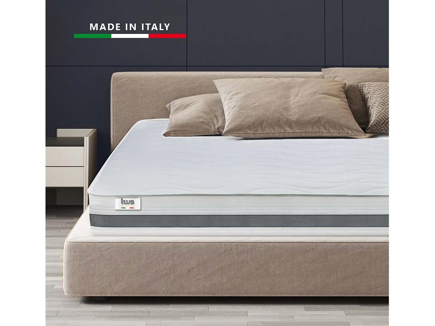 COLCHÃO ESSENTIAL 160 X 200 Waterfoam HIPOALERGÉNICO 25CM made in Italy