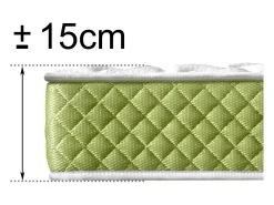 Colchão EVERGREEN BAMBOO FRESH Visco & Aloe Vera (140x190cm - Altura: 15cm)