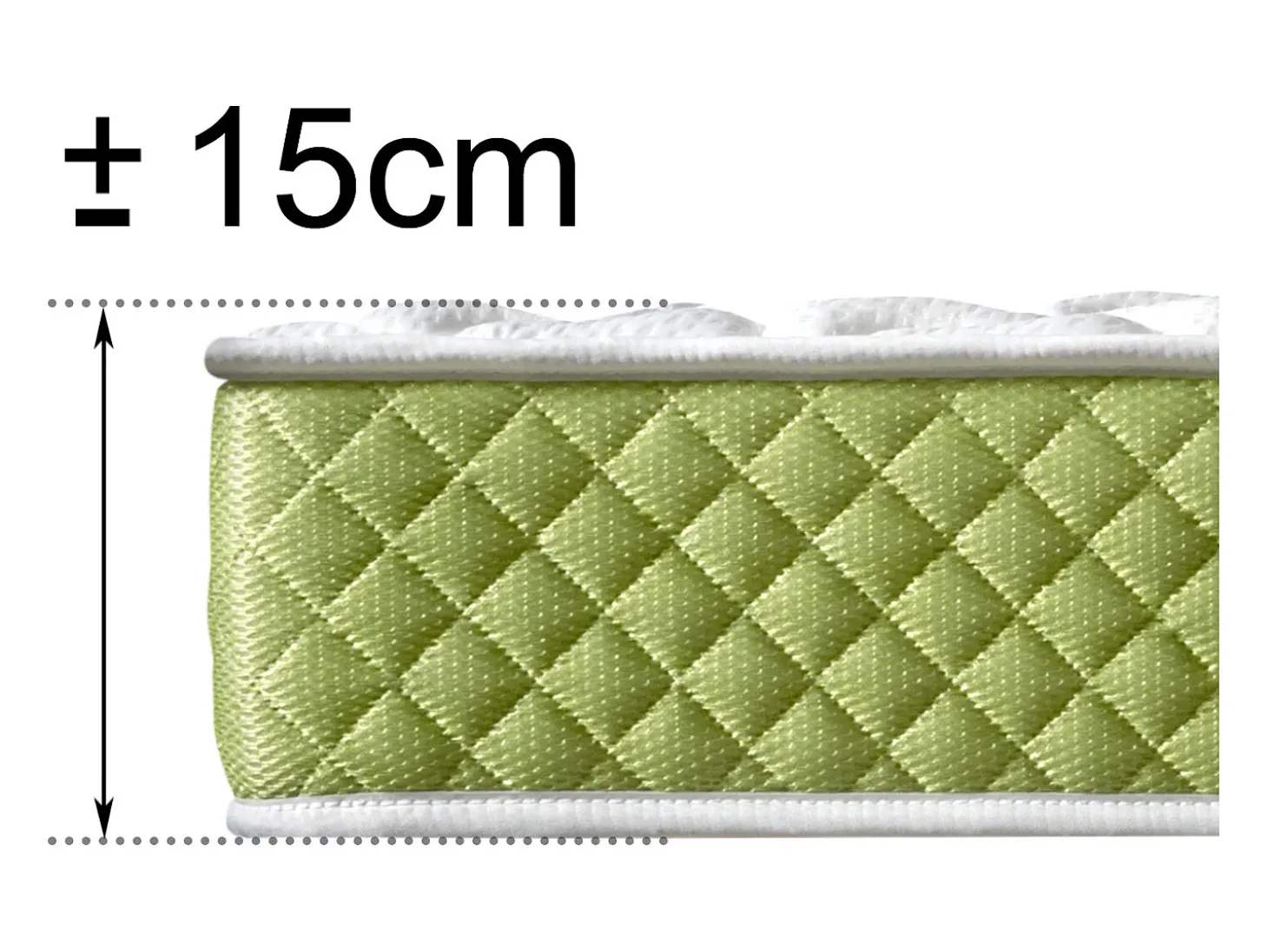 Colchão EVERGREEN BAMBOO FRESH Visco & Aloe Vera (140x190cm - Altura: 15cm)