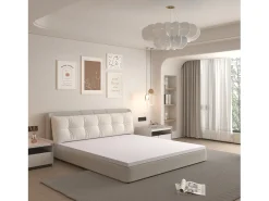 Colchão H3 confortável, suporte médio, certificado Eco-Tex, lavável, 5 cm de altura, tamanho 180x200 cm, espuma laranja, colchão branco.