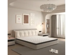 Colchão H3 confortável, suporte médio, certificado Eco-Tex, 7 cm de altura, tamanho 180x200 cm, espuma de 7 zonas, suporte eficaz para a região lombar.