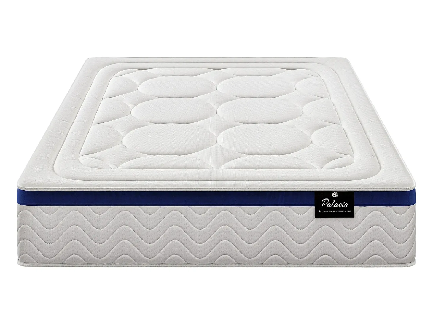 Colchão híbrido molas ensacadas memory foam MARQUIS 180x200 Azul