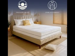 Colchão individual 90x190 Espuma H14cm Ortopédico Antiácaros 100% Feito na Itália