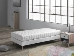Colchão INFANTIL 90x200 TODRA VISCO - Altura 18 CM -Viscoelástica + Espuma H.R, antibacteriano e removível, ideal para camas-ninho e Montessori