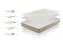 Colchão Núcleo HR Bamboo Care 18cm, 180 x 200 cm -Moonia