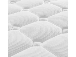 Colchão ortopédico resistente ao fogo de 120x200 cm com 4 pegas, OEKO-TEX®, com 20 cm de espessura, respirável, 7 zonas de molas ensacadas