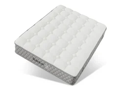 Colchão ortopédico resistente ao fogo de 180x200 cm com 4 pegas, OEKO-TEX®, com 20 cm de espessura, respirável, 7 zonas de molas ensacadas