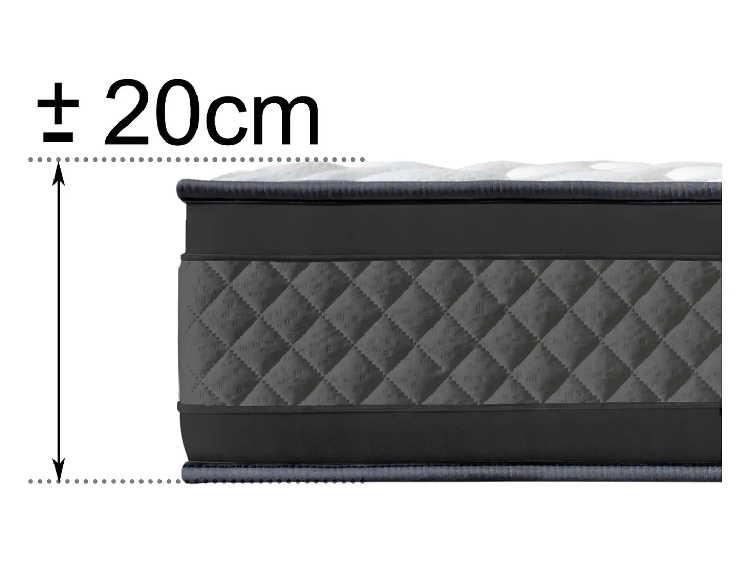 Colchão Premium Montecarlo Visco Gama alta (160x200 cm - Altura: 20 cm)