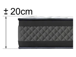 Colchão Premium Montecarlo Visco Gama alta (180x200 cm - Altura: 20 cm)