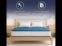 Colchão solteiro 90x190 cm Waterfoam Antialérgico | Altura 20 cm | Classe 1 | Firmeza Média | Antibacteriano | Fabricado na Itália