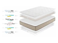 Colchão SuperSoft Bambu Eco Fresh 21cm, 160 x 200 cm -Moonia