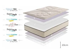 Colchão SuperSoft Golden Class Max, 20cm, 160 x 200 cm -Moonia