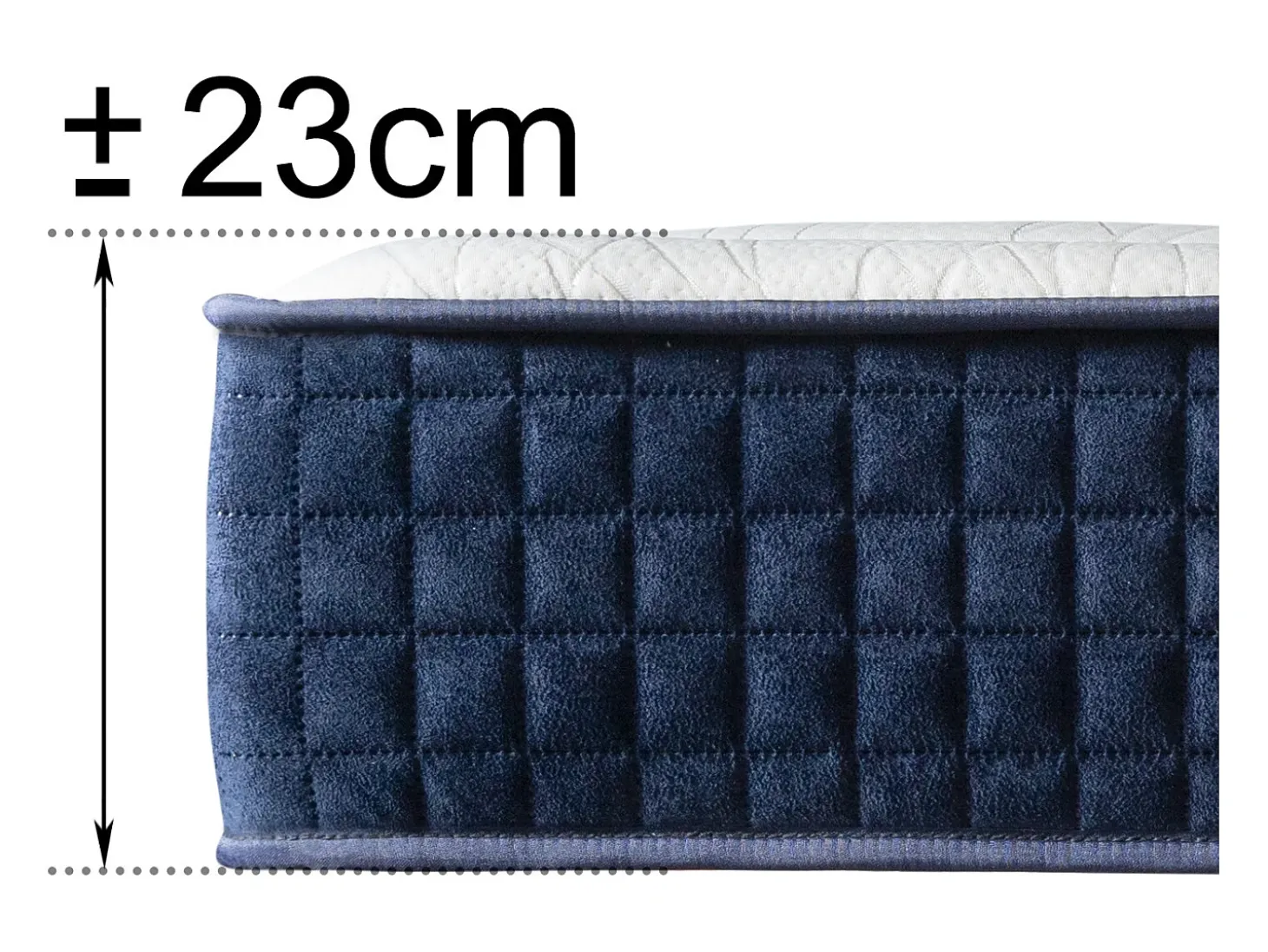 Colchão Visco Viena Premium de Alta Qualidade, Altura 23 cm 160x200