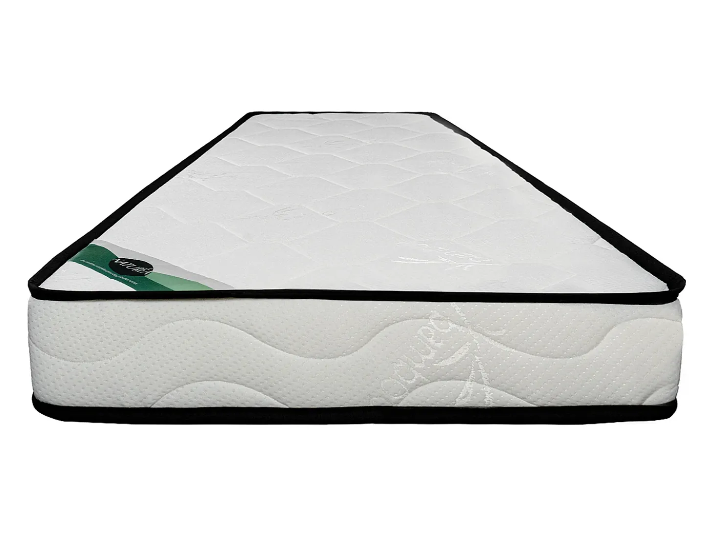 Colchão 90x190 cm em espuma e tecido bambu com 15 cm de espessura - KANANI de NATUREA