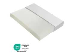 Colchão 140x200 cm espuma espessura 16cm - Esponja H3 - Certificado Oeko-Tex - Branco