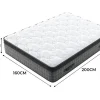 Colchão 160x200cm anti-fogo molas ensacadas - esp.25cm - suporte ergonómico 7 zonas - respirável - silencioso