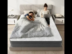 Colchão 120x200cm molas ensacadas - esp.25cm - suporte 7 zonas - com alça - Hipoaalergénico