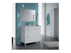 Coluna Auxiliar para Banheiro Amara Branco Brilhante 30x182x25 cm