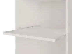 coluna de arrumação para cama rebatível com prateleira 1 porta 2 nichos branca – MOVELINO