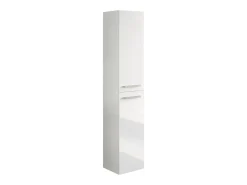 Coluna de banheiro Aruba, suspensão de melamina branca brilhante, 30x150 cm