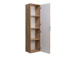 Coluna de banheiro, Caxemira, 35 x 136 x 27 cm, puxador prateado