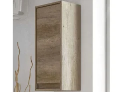 Coluna de banheiro de parede, lavatório, Nordik, puxador integrado, 30x26x74 cm