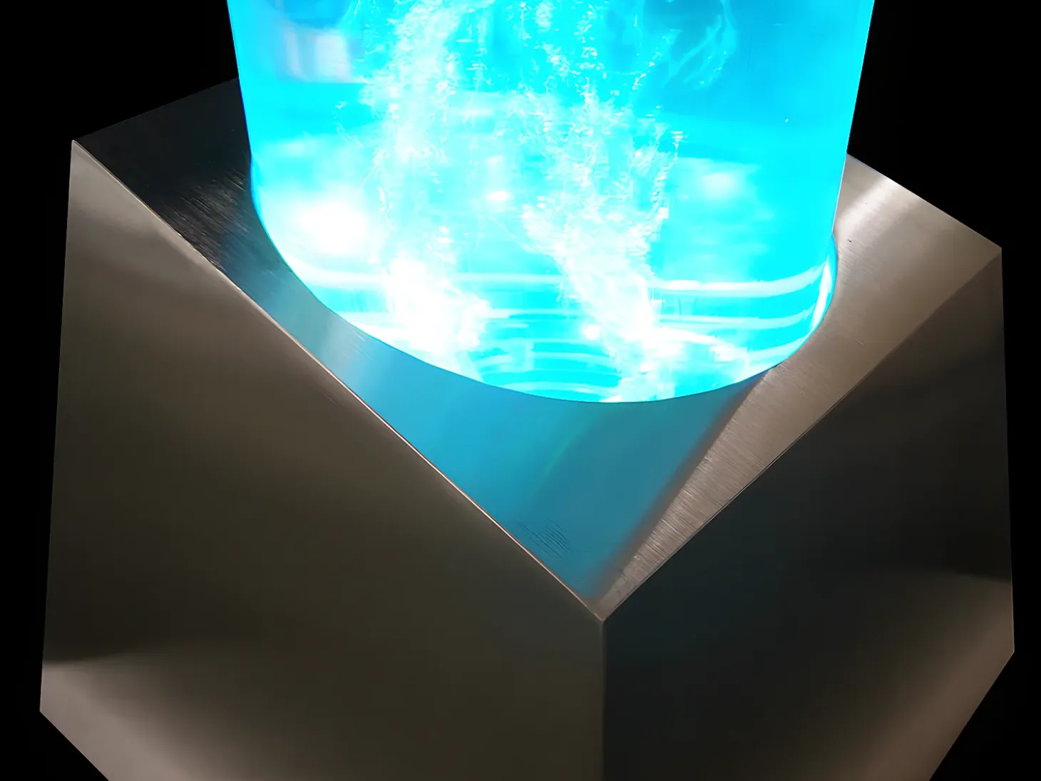 Coluna de bolhas de água com LED e cor que muda WOBY