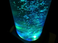 Coluna de bolhas de água com LED e cor que muda WOBY