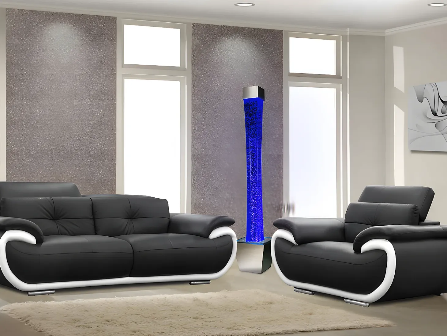 Coluna de bolhas de água LED cores que mudam GOBIE