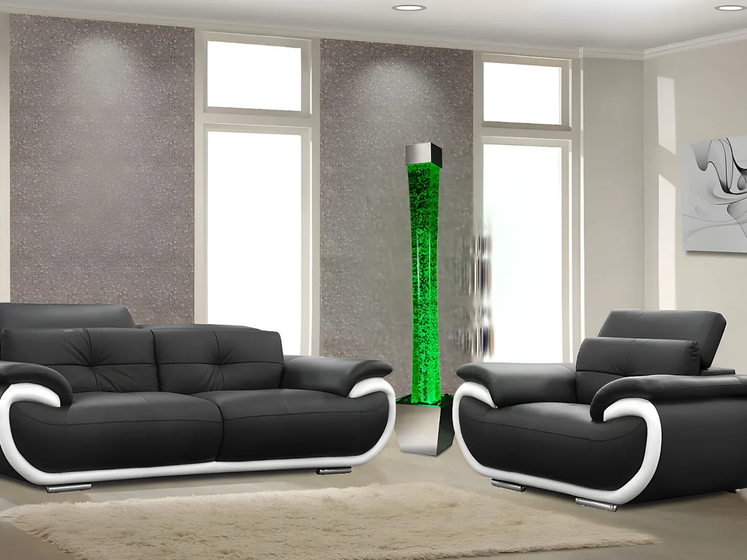 Coluna de bolhas de água LED cores que mudam GOBIE