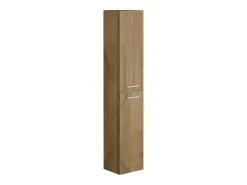 Coluna de casa de banho com 6 prateleiras C30 x L25 x A160 cm natural claro KAYLA