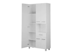 Coluna de casa de banho com espelho branco, 89 cm, MINELA