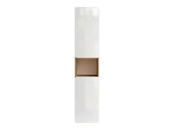 Coluna de casa de banho cor natural e branco C35 x L32 x A170 cm - ARUBA