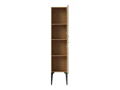 Coluna de casa de banho estriada com pés - Natural claro - H140 cm - SARONE