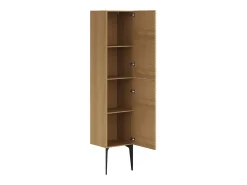 Coluna de casa de banho estriada com pés - Natural claro - H140 cm - SARONE
