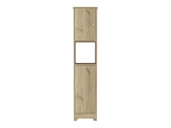 Coluna de casa de banho Ibis em melamina com 2 portas e 1 prateleira , 172.21 cm X 36.32 cm X 40.64 cm , Bege