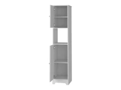 Coluna de Casa de Banho Ibis em Melamina com 2 portas e 1 prateleira , 172.21 cm X 36.32 cm X 40.64 cm , Branco