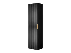 Coluna de casa de banho ranhurada FLOW 136 cm preto
