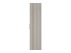 Coluna de casa de banho suspensa estriada, cor bege, 3 prateleiras, H140 cm, ZEVARA