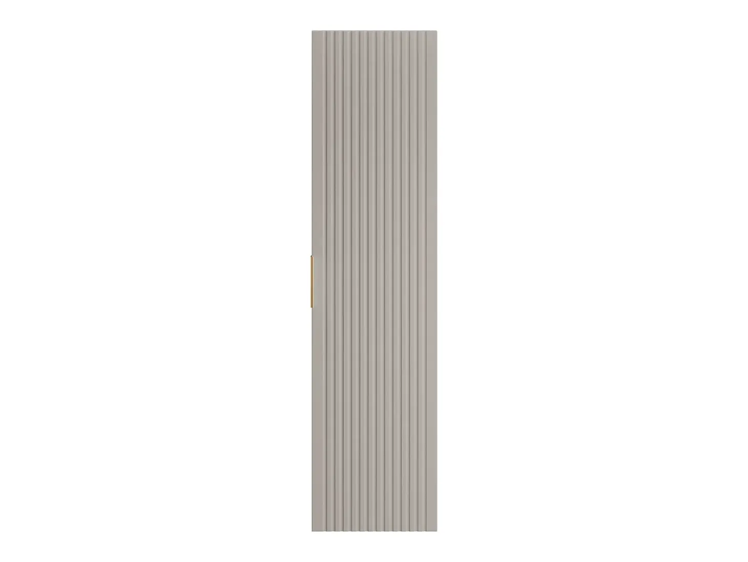 Coluna de casa de banho suspensa estriada, cor bege, 3 prateleiras, H140 cm, ZEVARA