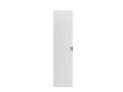 Coluna de casa de banho suspensa estriada branco fosco, 3 prateleiras ZEVINI