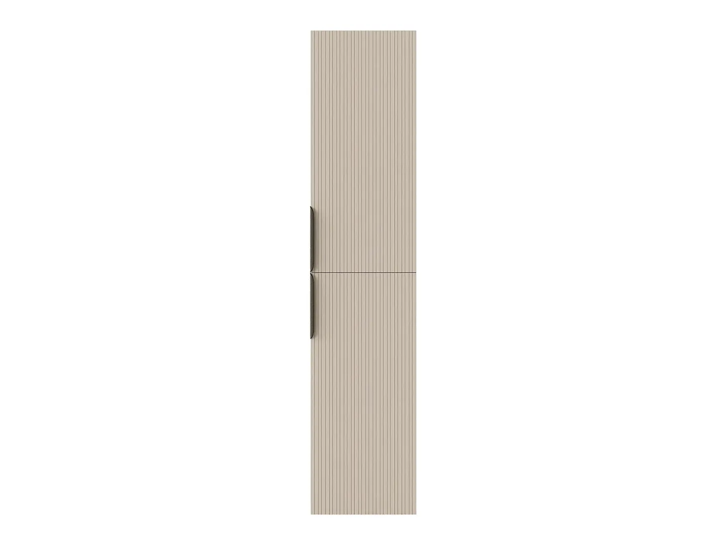 Coluna de casa de banho suspensa estriada - Cor bege - H160 cm - DALIKO