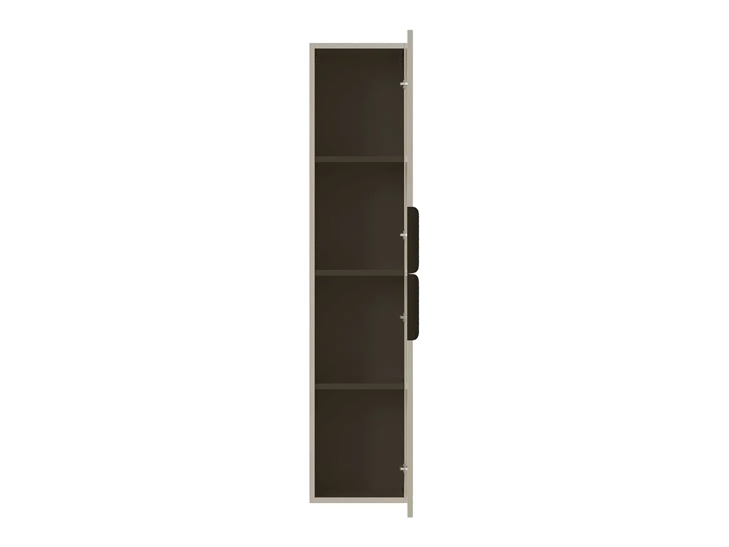 Coluna de casa de banho suspensa estriada - Cor bege - H160 cm - DALIKO