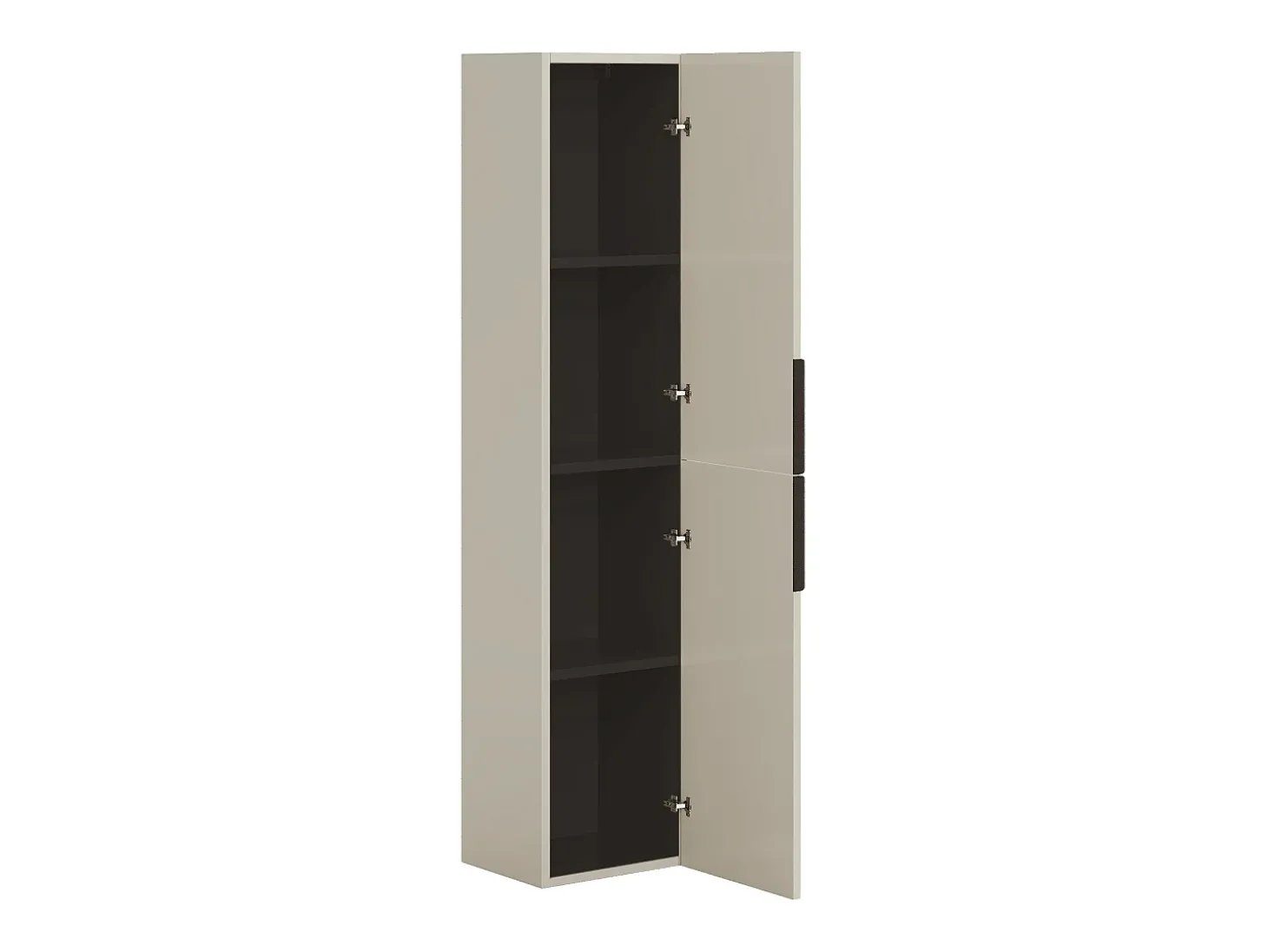 Coluna de casa de banho suspensa estriada - Cor bege - H160 cm - DALIKO