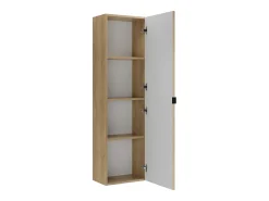 Coluna de casa de banho suspensa, natural clara, 3 prateleiras, FILOR