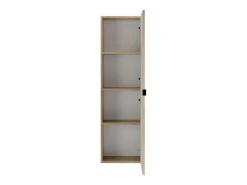 Coluna de casa de banho suspensa, natural clara, 3 prateleiras, FILOR