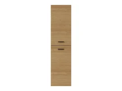 Coluna de casa de banho suspensa estriada - Natural claro - H140 cm - SARONE